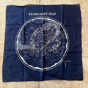 Astrology Zodiac Tapestry Furoshiki Decorative Cloth Navy Blue